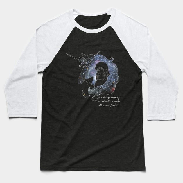 Forever Dreaming Baseball T-Shirt by Relentlessartist